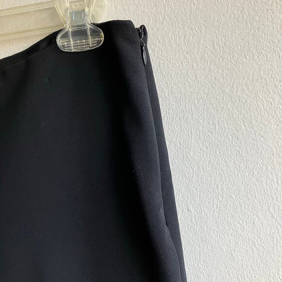 Theory Black Crepe Flare Leg Pants Size 8 Office Business Academia Preppy Work - Picture 8 of 11